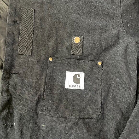 Sacai x Carhartt WIP Canvas Jacket - Black - Picture 2 of 12